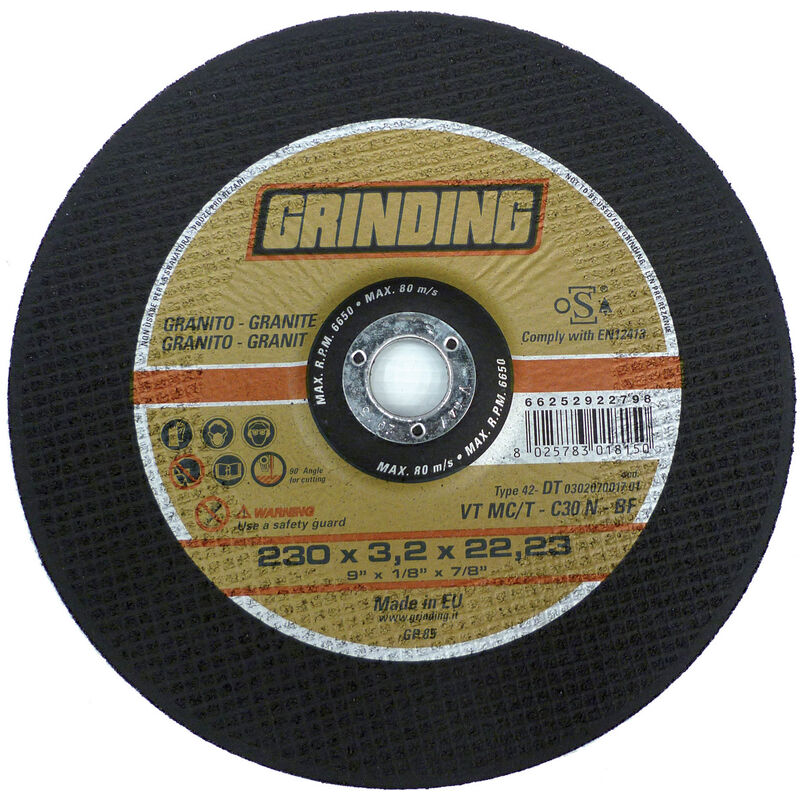 foto del prodotto salone grinding mola granito depres 230x3,2 vtmc t