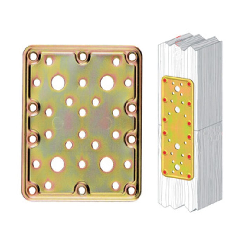 foto del prodotto salone piastra diritta acciaio tropicalizzato art. 776 mm.100x120. prezzo per 1 pezzo.