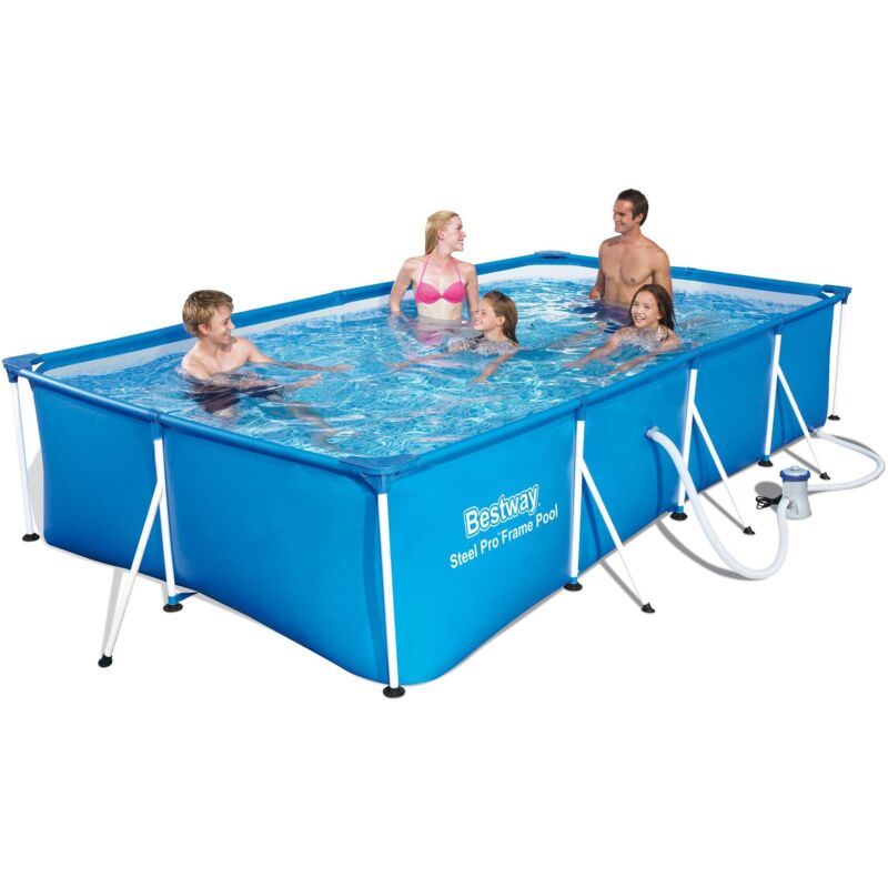 foto del prodotto salone piscina con telaio e pompa 400x211xh81 cm 56424