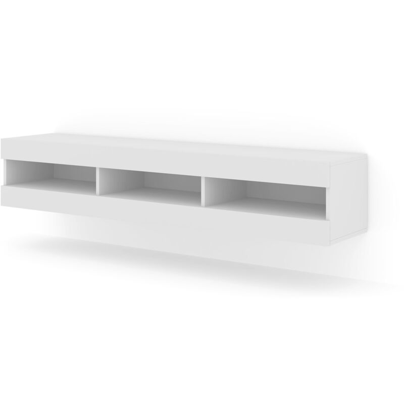 foto del prodotto salone srl mobile tv manta 160 cm a parete o in piedi bianco opaco