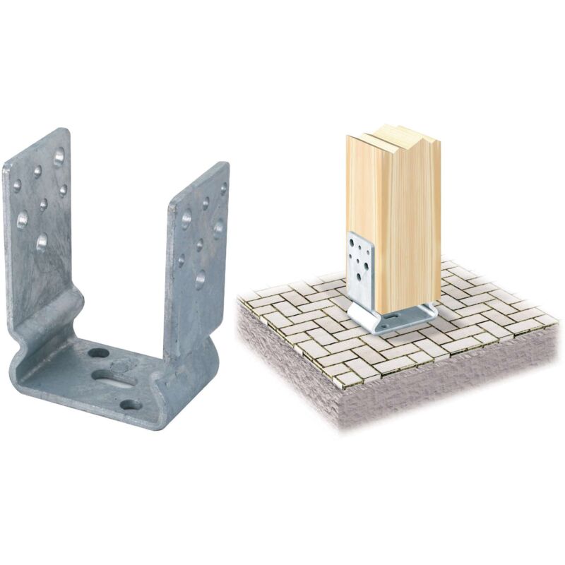 foto del prodotto salone supporto u zinc. fuoco con piega art.791 60x71mm