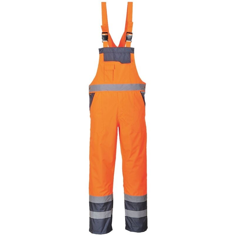 foto del prodotto salopette contrast sfoderata arancione navy arancio navy l