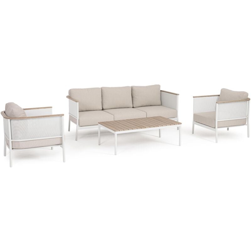 foto del prodotto salotto c c ulises vapor con struttura in alluminio e cuscini idrorepellenti