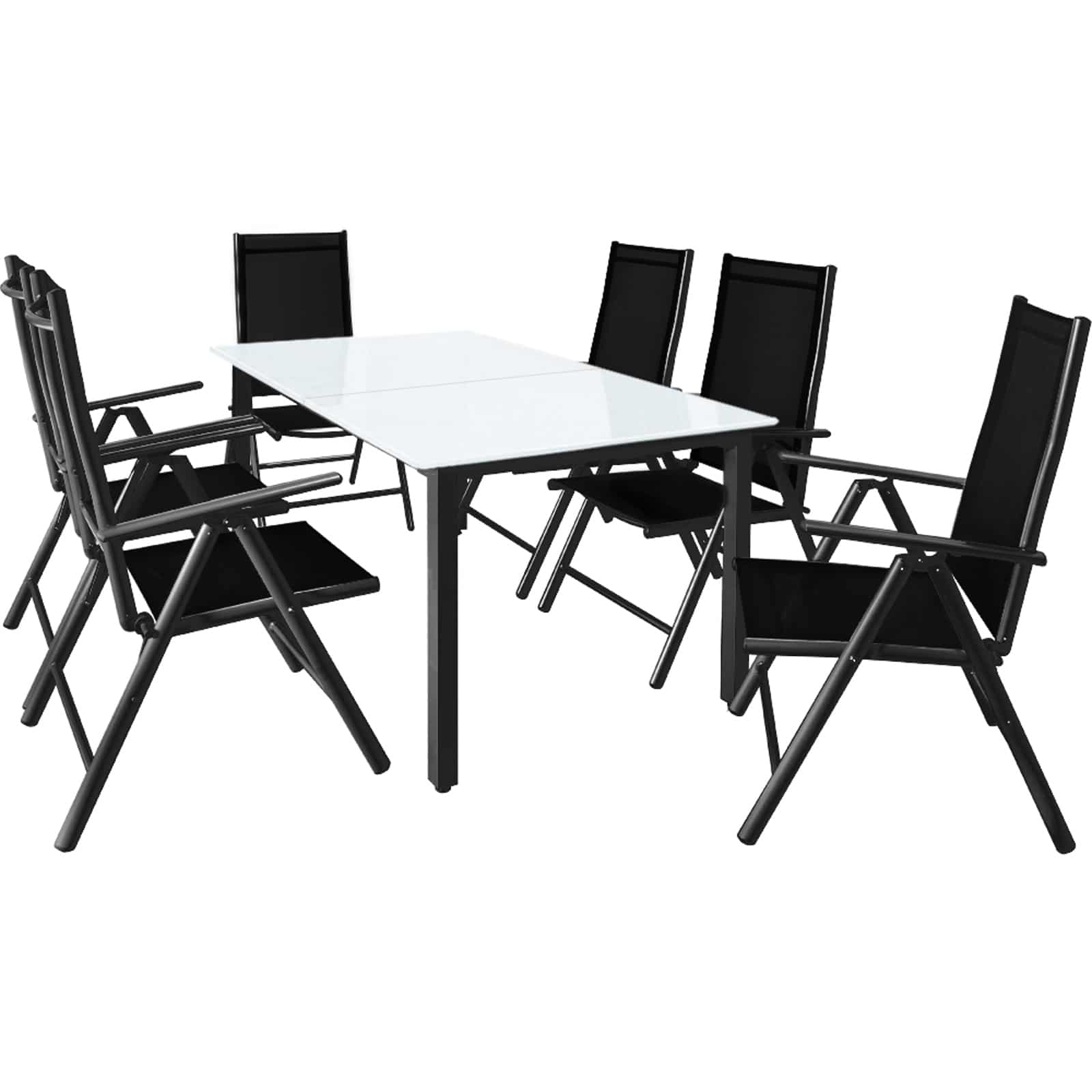 foto del prodotto salotto da giardino 6 1 antracite alluminio vetro