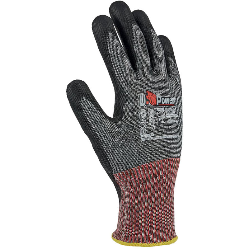 foto del prodotto salsa guanti lavoro antinfortunistica nylon touchscreen grigio 7 s u power