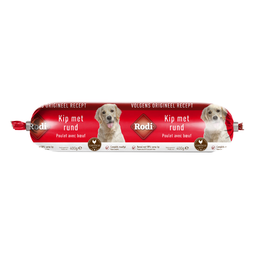 foto del prodotto salsiccia di pollo e manzo di rodi 400 g