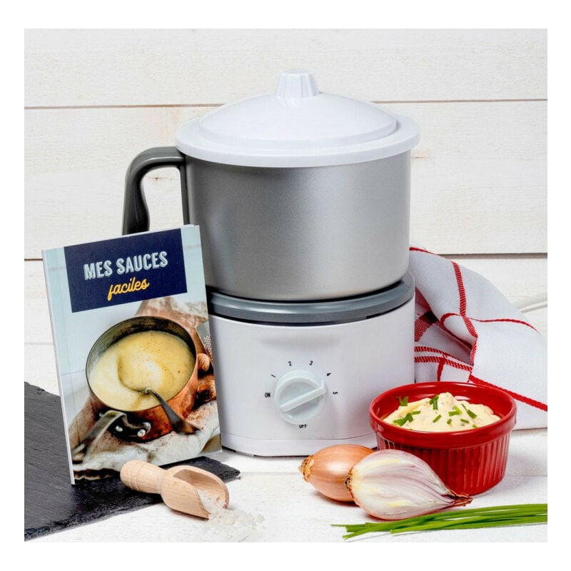 foto del prodotto salsiera elettrica 1l 600w bianco grigio 002017 sweet alice