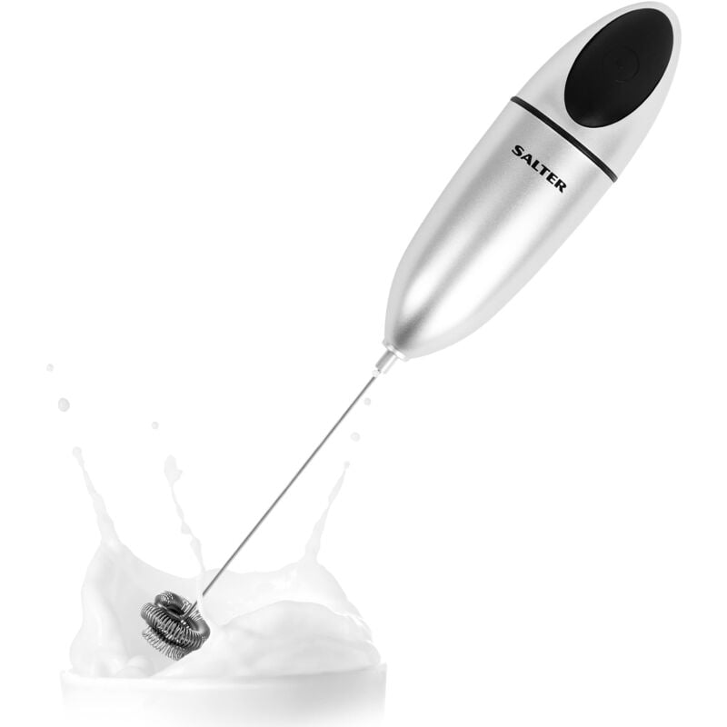 foto del prodotto salter 546 svxr montalatte elettrico con frusta a doppia serpentina, leggero e portatile frullino montalatte a immersione, latte caldo e freddo,