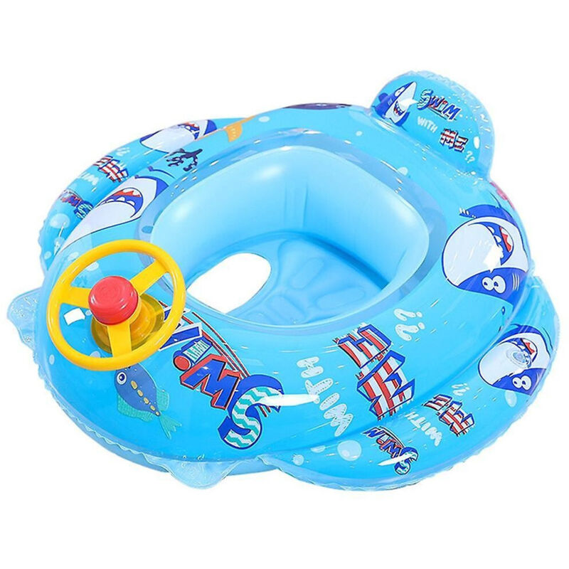 foto del prodotto salvagente gonfiabile bambini mare con mutandina e schienale 70 cm squalo blu trade shop traesio