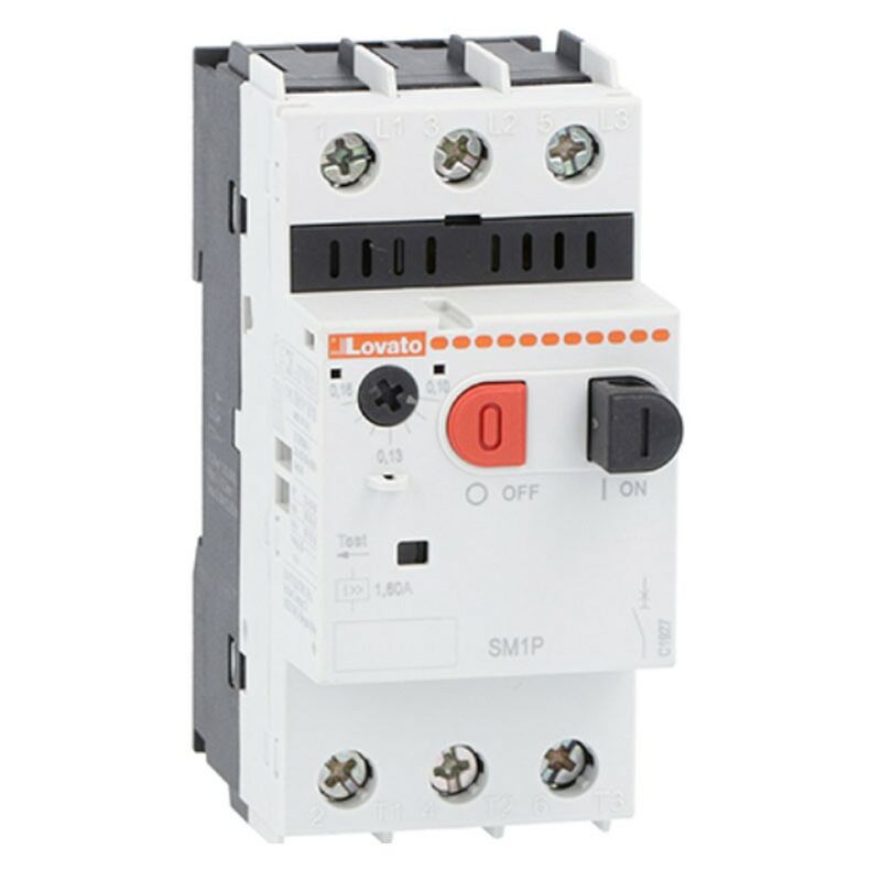 foto del prodotto salvamotore lovato potere di int. a 400v 100ka 2,5 a 4a sm1p0400