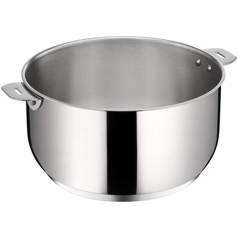 foto del prodotto salvaspazio casseruola in acciaio inox 18 10 24 cm, pentola induzione, gas e forno fino a 250 c, impilabile e facile da riporre, fondo lagotherm 3