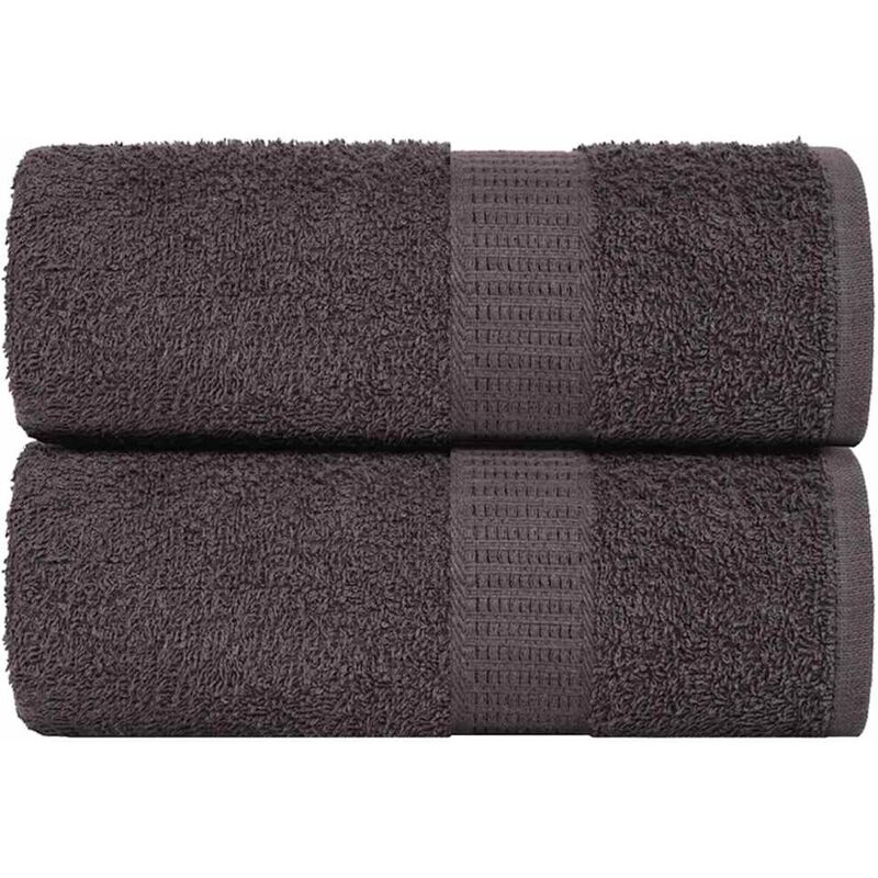 foto del prodotto salviette 2 pz antracite 15x21 cm 360 g m 100 cotone vidaxl