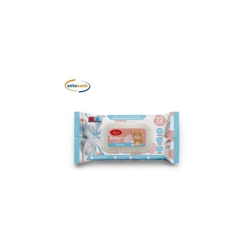 foto del prodotto salviette baby care talco