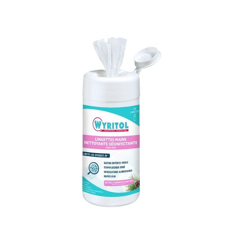 foto del prodotto salviette per le mani wyritol, 100 salviette wyritol