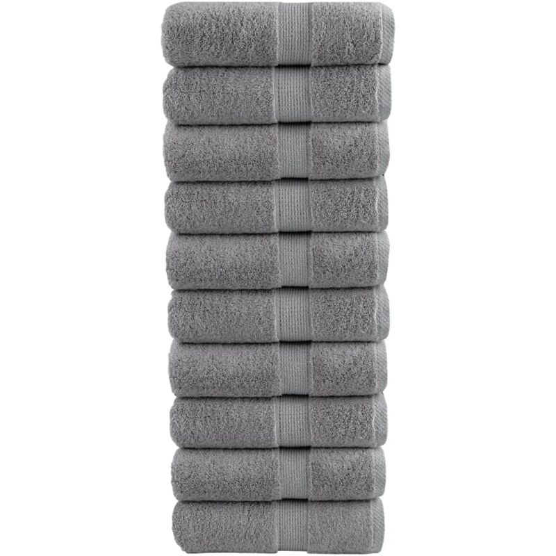 foto del prodotto salviette premium solund 10 pz grigie 30x30 cm 600gsm vidaxl
