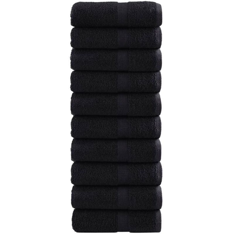 foto del prodotto salviette premium solund 10 pz nere 30x30 cm 600 g m vidaxl