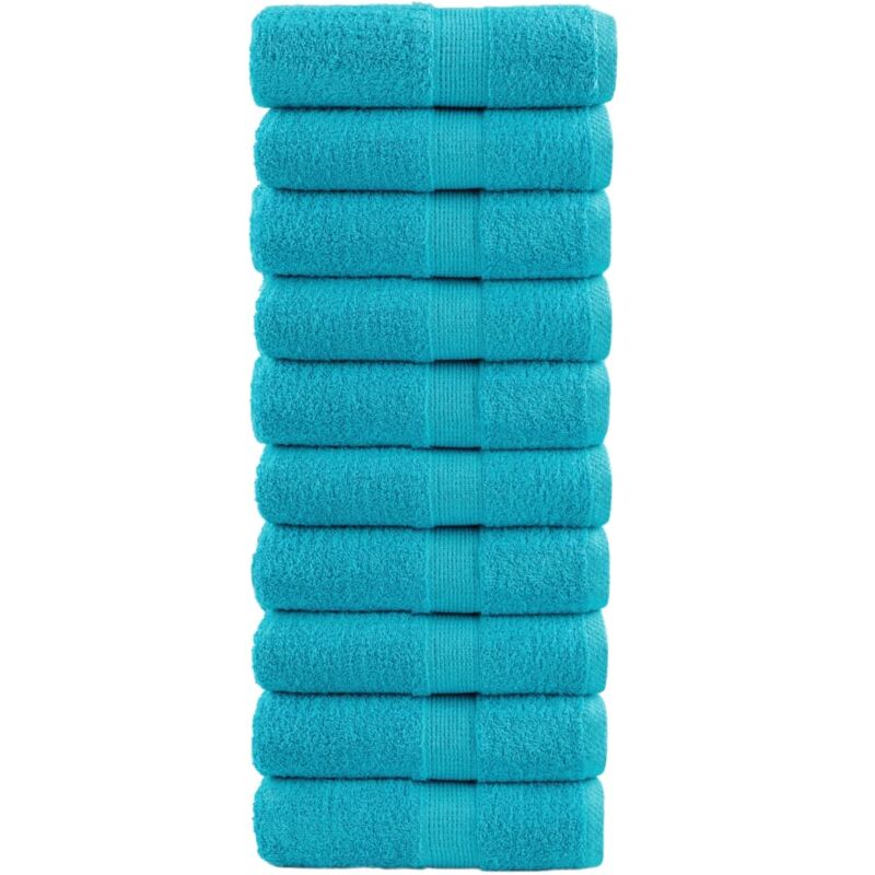foto del prodotto salviette premium solund 10 pz turchesi 30x30 cm 600 g m vidaxl