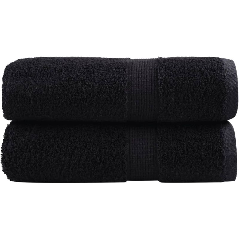 foto del prodotto salviette premium solund 2 pz nere 30x30 cm 600 g m vidaxl