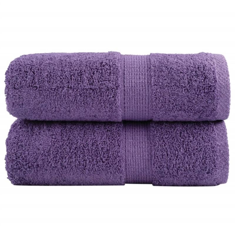 foto del prodotto salviette premium solund 2 pz viola 30x30 cm 600 g m vidaxl