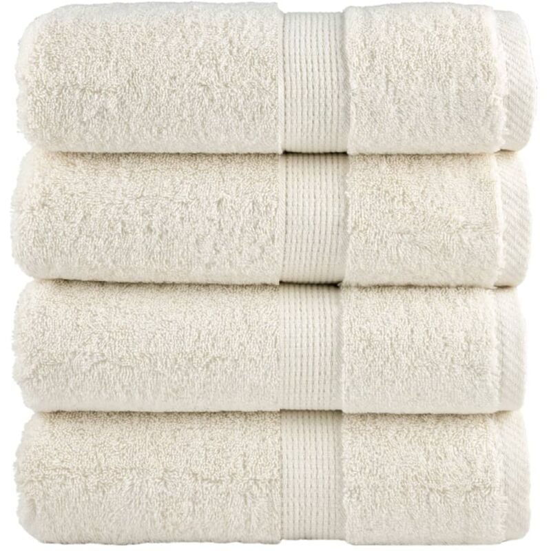 foto del prodotto salviette premium solund 4 pz crema 30x30 cm 600 g m vidaxl