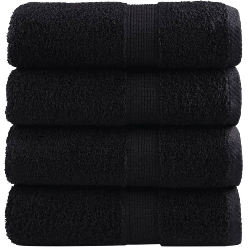 foto del prodotto salviette premium solund 4 pz nere 30x30 cm 600 g m vidaxl