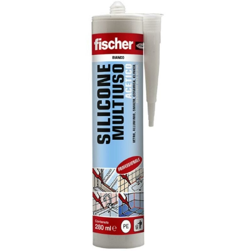 foto del prodotto sam 280 bi silicone acetico multiuso 00009350 fischer