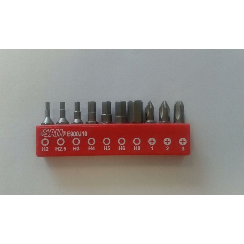foto del prodotto sam outillage e 900j10 set ph viti esagonali sam e900j10