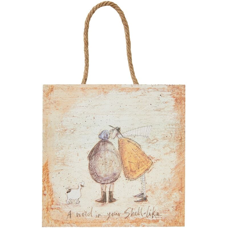 foto del prodotto sam toft a word in your shell like wooden wall art, multicolore, 20 x 20 cm