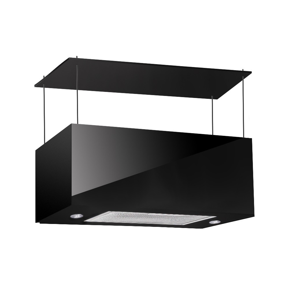 foto del prodotto samet cappa a isola diamond cristallo nero