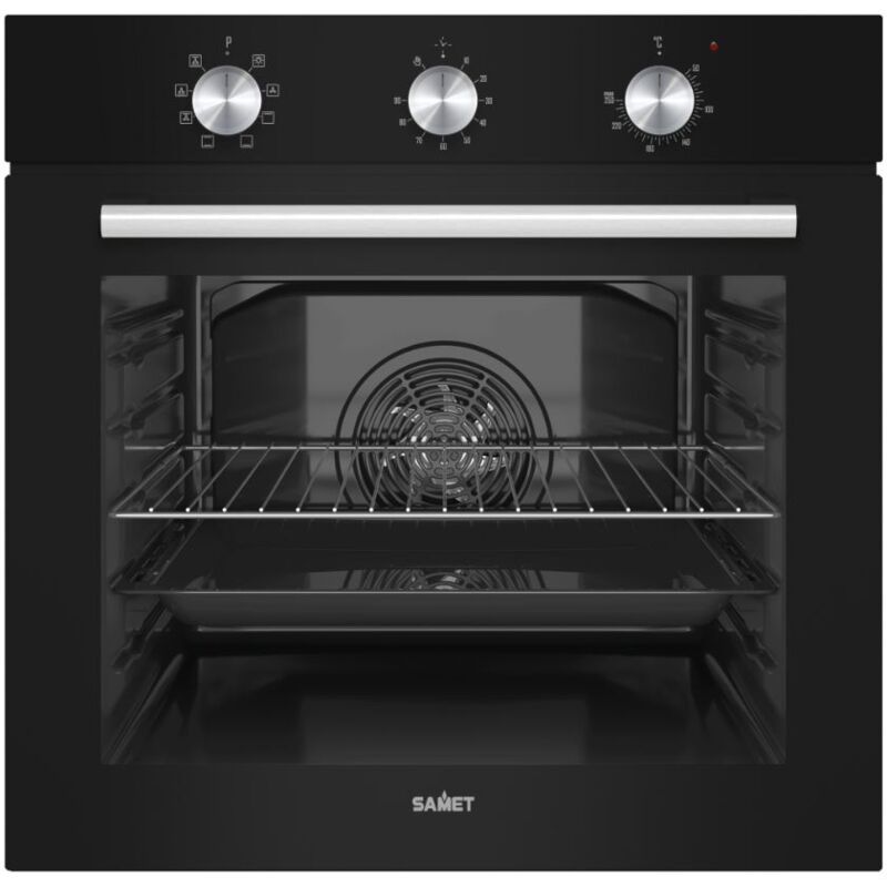 foto del prodotto samet forno elettrico multifunzione giove nero timer meccanico