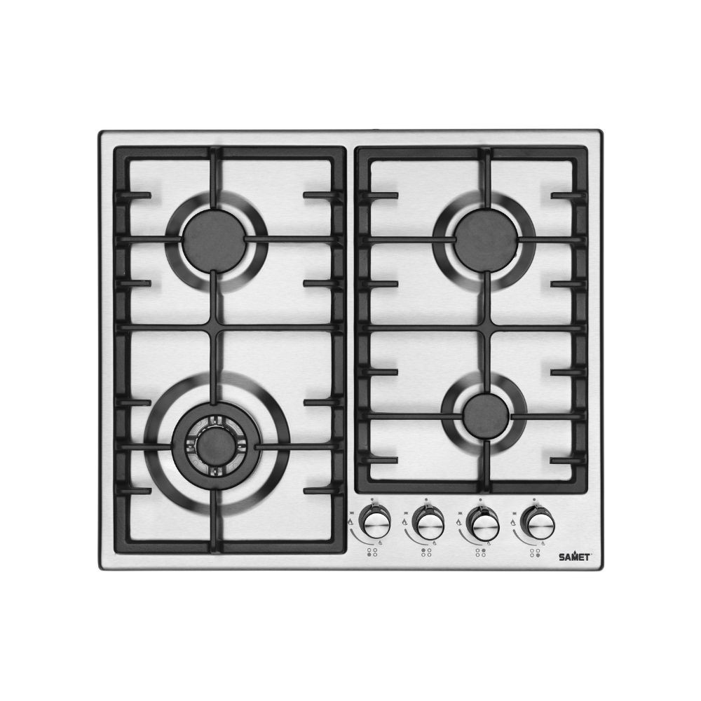foto del prodotto samet piano cottura efesto inox 4 fuochi l58xp51