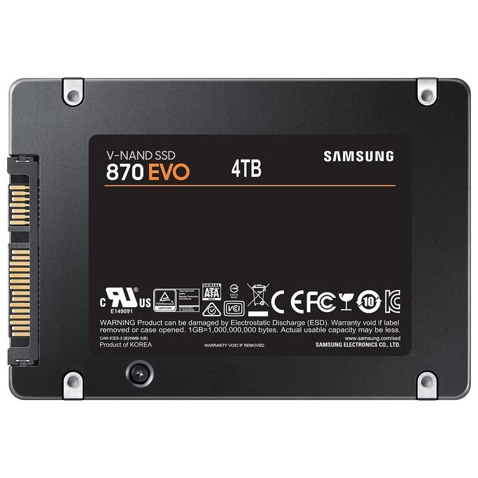 foto del prodotto samsung 870 evo solid state drive 4tb basic 2.5''