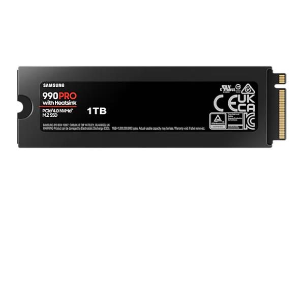 foto del prodotto samsung 990 pro nvme 1tb con dissipatore di calore, ssd interno