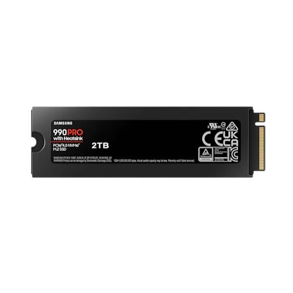 foto del prodotto samsung 990 pro nvme 2tb con dissipatore di calore, ssd interno