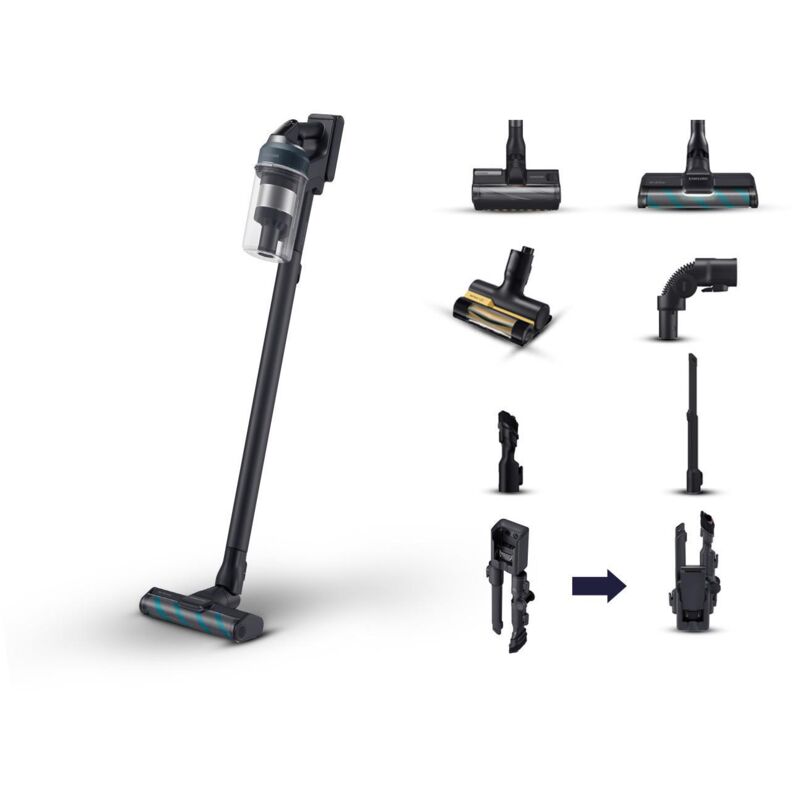 foto del prodotto samsung - aspirapolvere senza filo jet 85 complete 210w vs20c8524tb. tipo di prodotto aspirapolvere a bastone 2 in 1, tipo di contenitore della