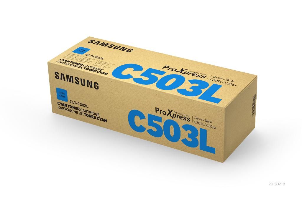 foto del prodotto samsung cartuccia toner ciano originale hp clt c503l ad alta capacit 