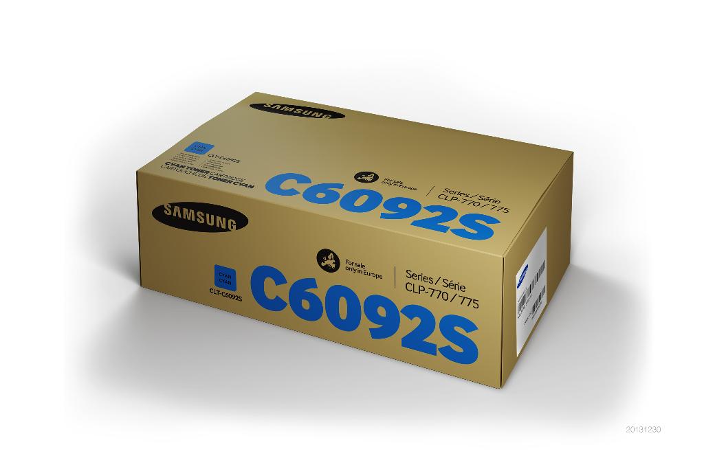 foto del prodotto samsung cartuccia toner ciano originale hp clt c6092s