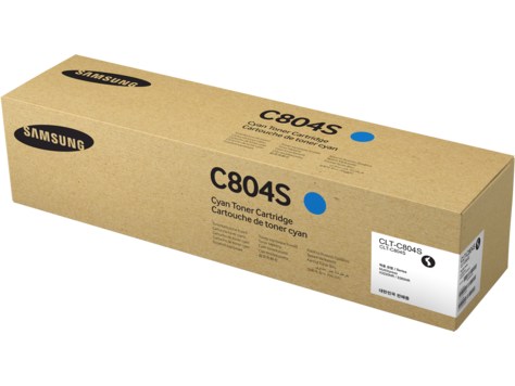 foto del prodotto samsung cartuccia toner ciano originale hp clt c804s