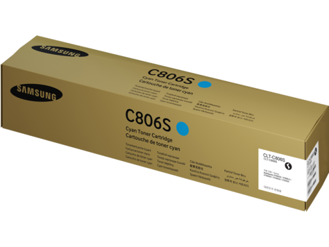 foto del prodotto samsung cartuccia toner ciano originale hp clt c806s