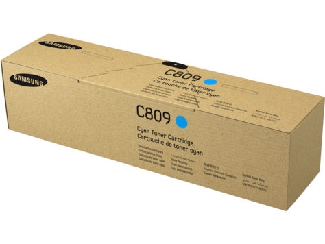 foto del prodotto samsung cartuccia toner ciano originale hp clt c809s
