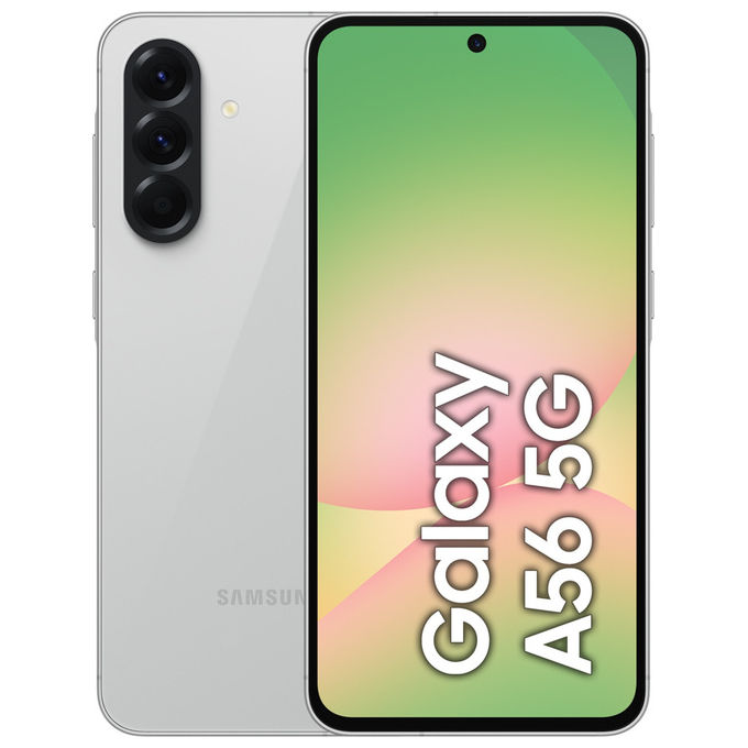 foto del prodotto samsung galaxy a56 5g 6.7'' 256gb grigio chiaro smartphone