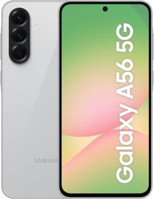 foto del prodotto samsung galaxy a56 5g, smartphone con funzioni intelligenti, display super amoled 6.7 , 8gb ram, 128gb, camera 50mp, batteria 5.000 mah, ip67, awesome lightgray