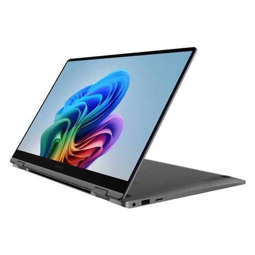 foto del prodotto samsung galaxy book5 360 intel core ultra 5 226v ibrido 2 in 1 39,6 cm 15.6 touch screen full hd 16 gb lpddr5x sdram 512 gb ssd wi fi 7 802.11be windows 11 home grigio
