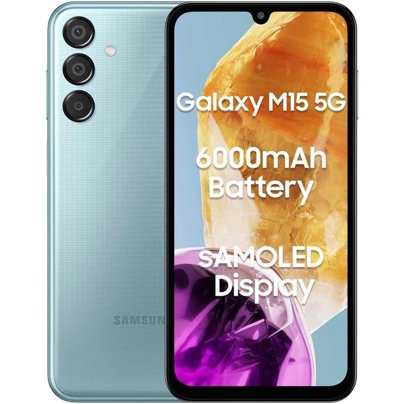foto del prodotto samsung galaxy m15 16,5 cm 6.5 quot dual sim ibrida 5g usb tipo c 4 gb 128 gb 6000 mah azzurro 8806095492964