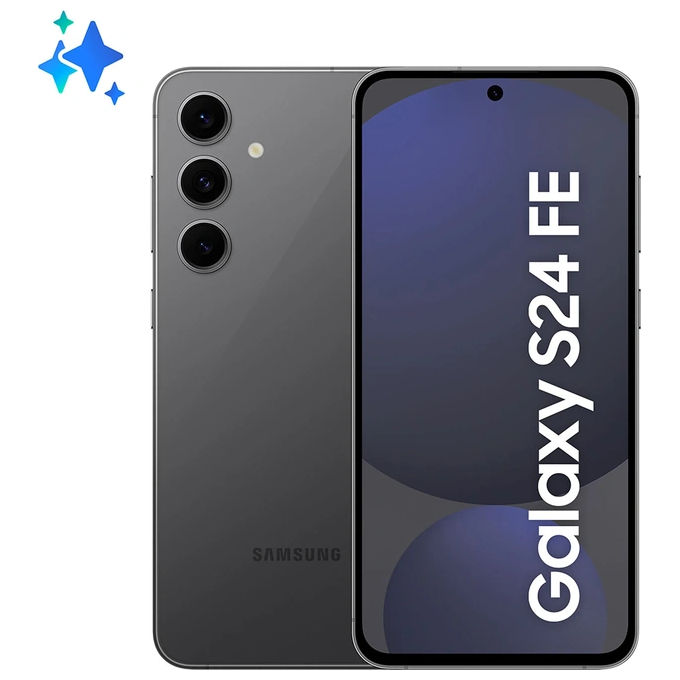 foto del prodotto samsung galaxy s24 fe ai 8 128gb 6.7 amoled 120hz dual sim graphite italia
