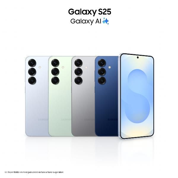 foto del prodotto samsung galaxy s25 smartphone ai, display 6.2 fhd dynamic amoled 2x, fotocamera 50mp, ram 12gb, 256gb, 4.000 mah, navy