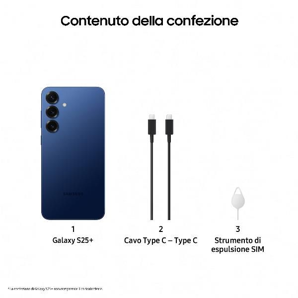 foto del prodotto samsung galaxy s25 smartphone ai, display 6.7 39 39 qhd dynamic amoled 2x, fotocamera 50mp, ram 12gb, 256gb, 4.900 mah, navy sm s936bdbdeue