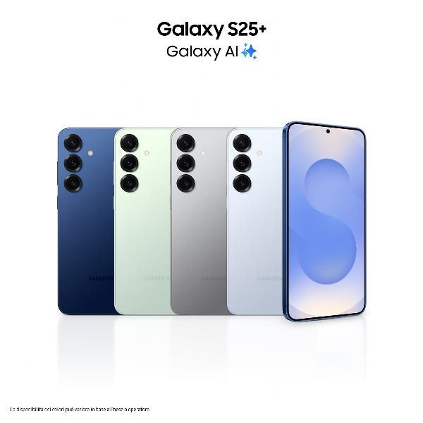foto del prodotto samsung galaxy s25 smartphone ai, display 6.7 qhd dynamic amoled 2x, fotocamera 50mp, ram 12gb, 512gb, 4.900 mah, silver shadow