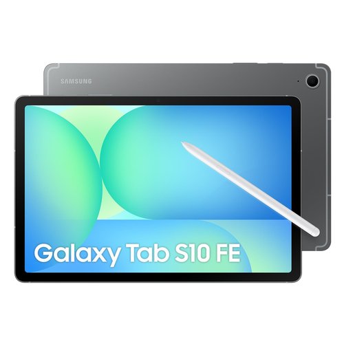 foto del prodotto samsung galaxy tab s10 fe, tablet android, display 10.9 lcd, wifi, ram 12gb, 256gb, 8.000 mah, s pen, android 15, ip68, gray