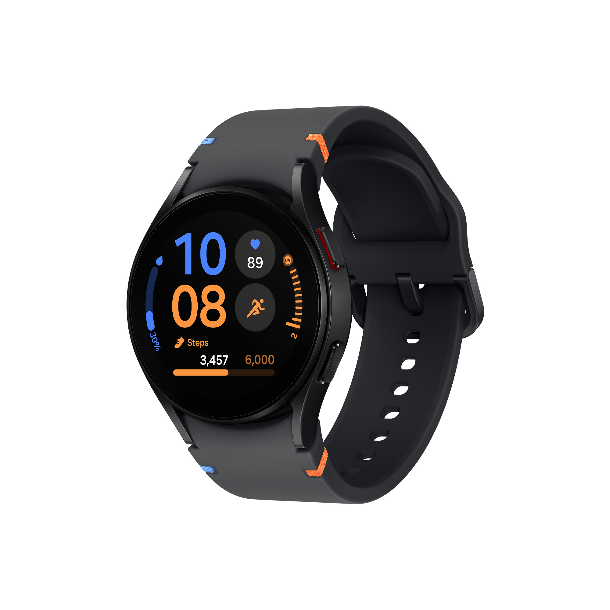 foto del prodotto samsung galaxy watch fe 40mm, smartwatch analisi del sonno, ghiera touch in alluminio, black